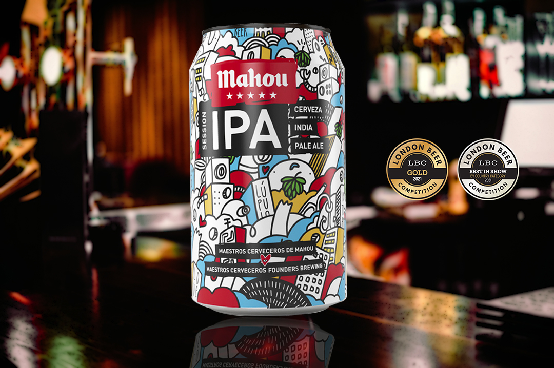 Award-winning Cinco Estrellas Session IPA mahou_winning_can