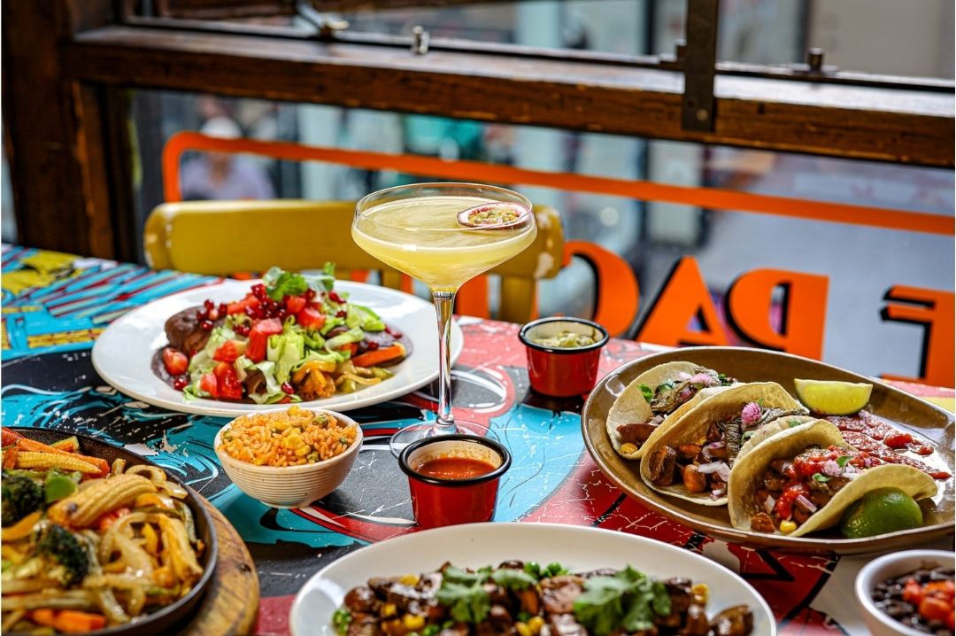 Tequila cocktail and Mexican dishes mexicanfood_tacos_mexicancocktail_tequilacocktail_london