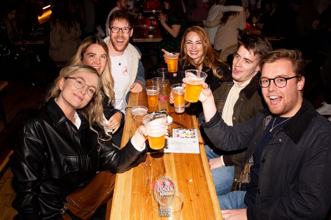 Drinking at Camden Winter Beer Hall londondecemberevents Camden Winter Beer Hall