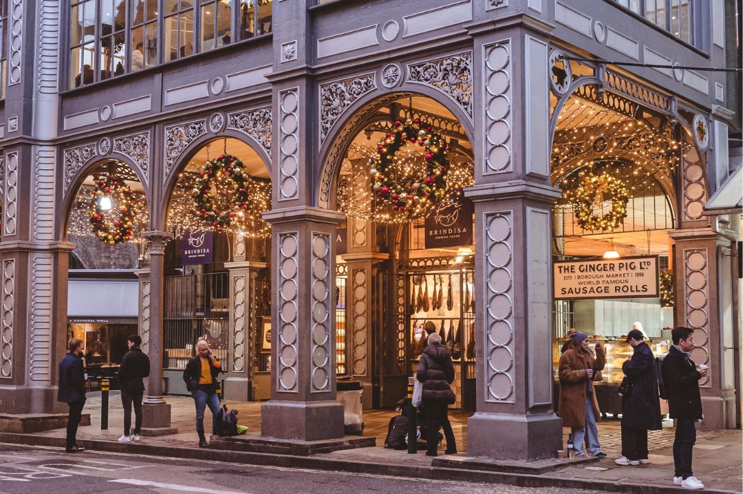 Borough Market's Christmas decorations Borough Market London