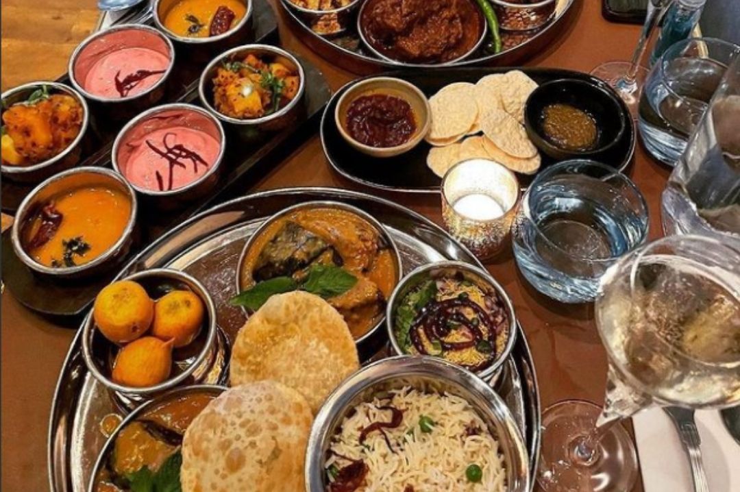 Royal Thali at Darjeeling Express Darjeeling express london